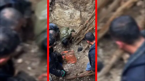 فیلم تلاش مردم هورامان برای نجات قوچ گرفتار