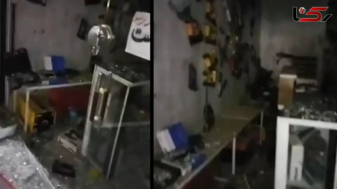فیلم  لحظه سرقت مسلحانه  در جنوب تهران / نگهبان ها وحشت کردند 