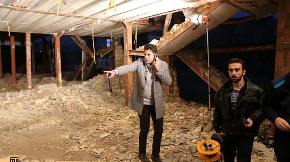 عکس سیدعلی ضیاء  در سر پل ذهاب