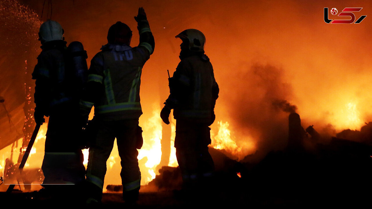 آتش سوزی بزرگ در سردخانه همدان