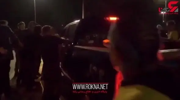 له کردن معترضان با خودرو توسط مامور سنگدل+ فیلم