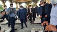 وزیر بهداشت به مقام شامخ شهدای آبیک ادای دین کرد
