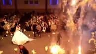 فیلم وحشتناک از عروسی مرگبار حمدانیه عراق / 100 زن و مرد و بچه در کنار عروس زنده زنده سوختند + جزییات