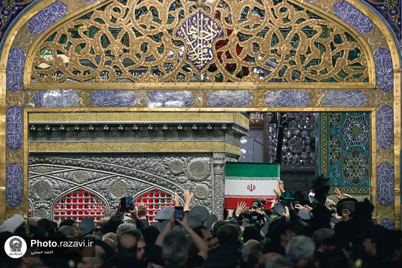 عکس مراسم تشیع رهبر در مشهد2