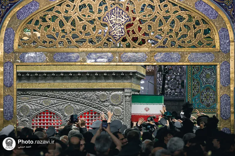 عکس مراسم تشیع رهبر در مشهد2