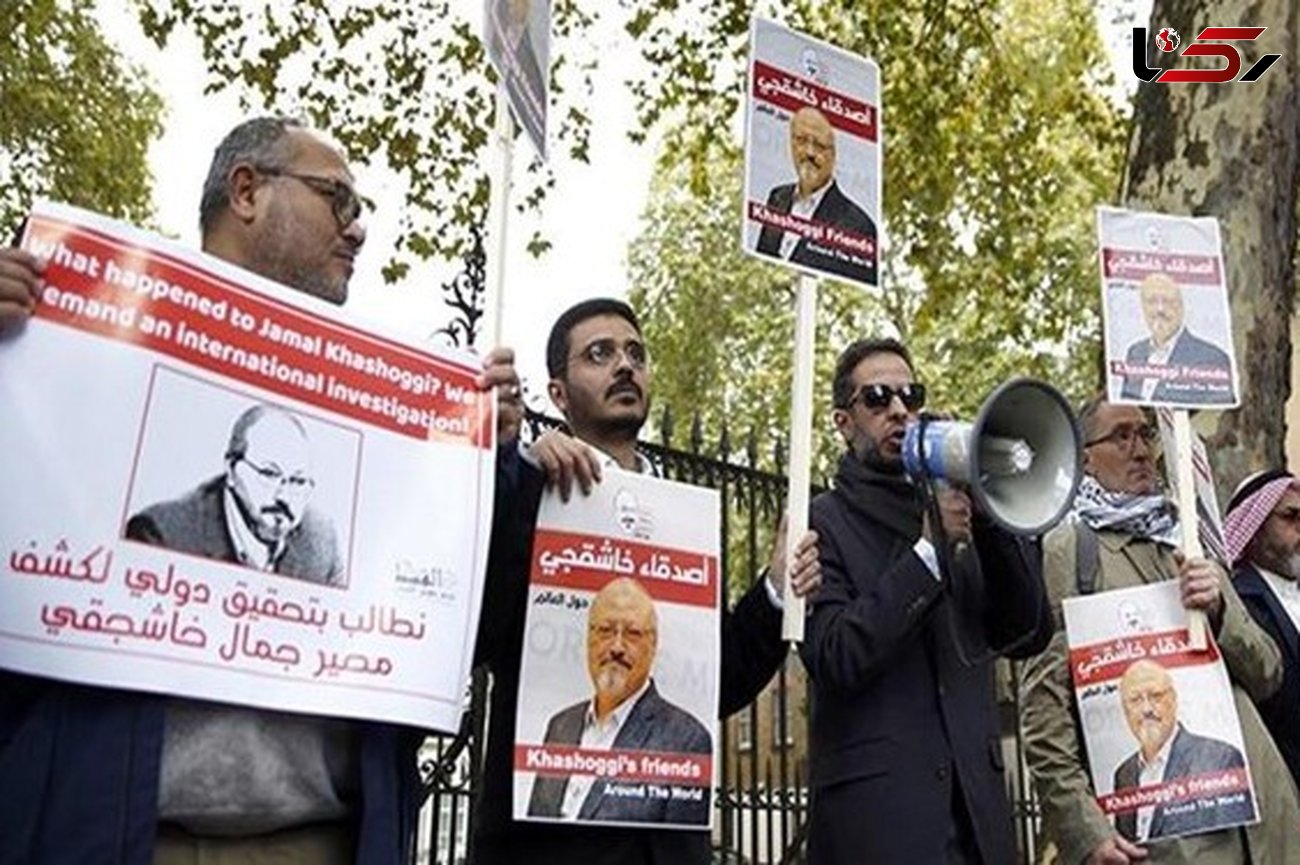 دوستان خاشقجی مقابل سفارت عربستان در لندن تظاهرات کردند