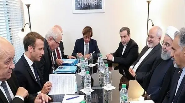 دیدار روسای جمهور ایران و فرانسه در نیویورک +عکس