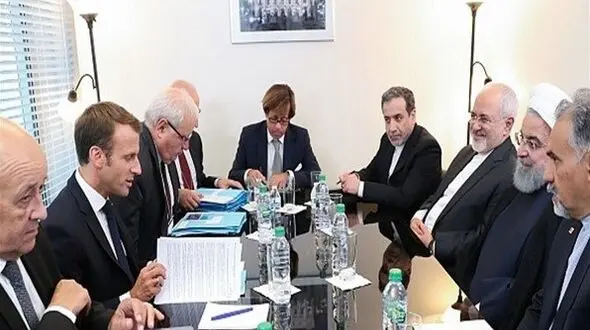 دیدار روسای جمهور ایران و فرانسه در نیویورک +عکس