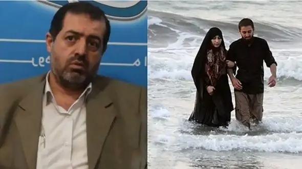 فیلم آب تنی زن چادری در شمال / فرماندار فریدونکنار جایزه ویژه داد!