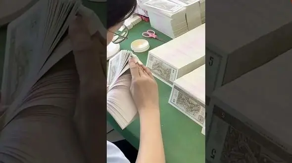 عجیب ترین روش شمردن پول + فیلم