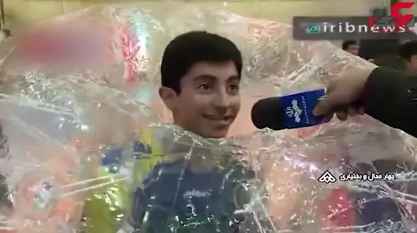 نخستین باشگاه فوتبال حبابی در چهارمحال و بختیاری + فیلم