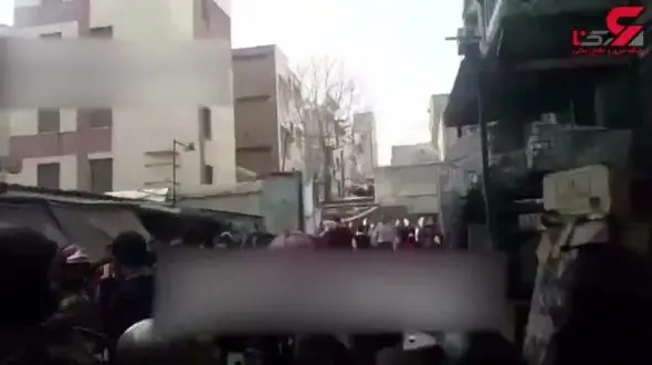 آتش سوزی وحشتناک در جنوب تهران+عکس+فیلم