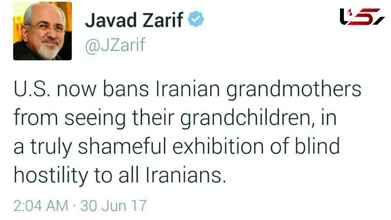 ظریف: آمریکا مادربزرگ‌های ایرانی را از دیدن نوه‌هایشان محروم می‌کند