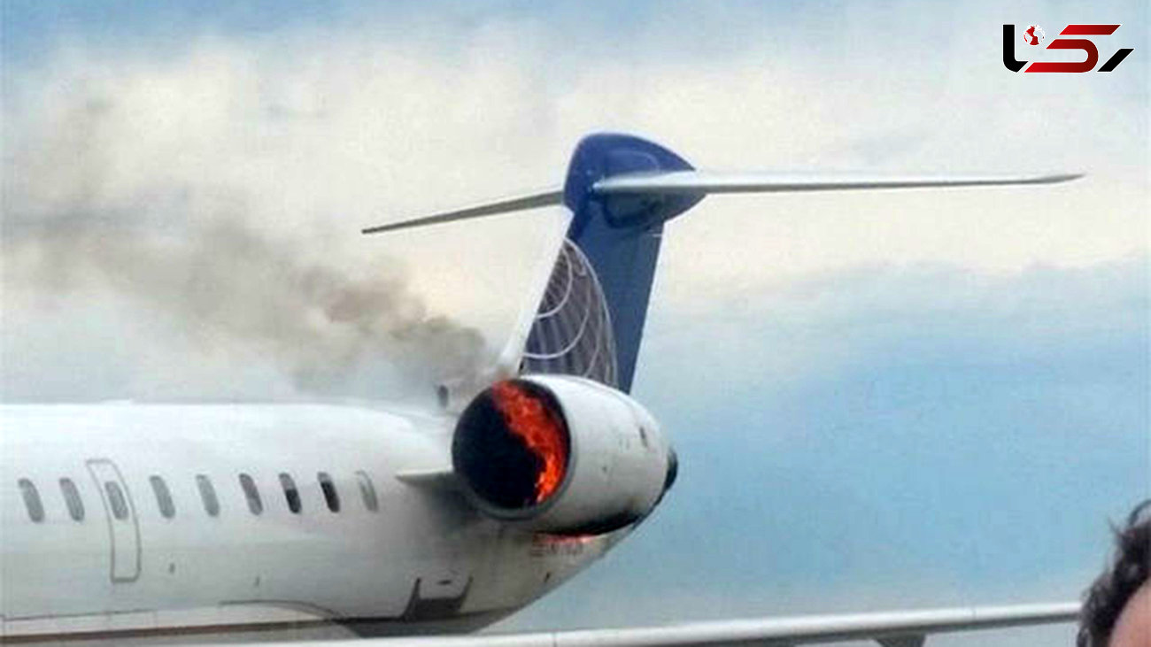 فیلم آتش گرفتن موتور هواپیمای غول پیکر هنگام برخاستن از باند !