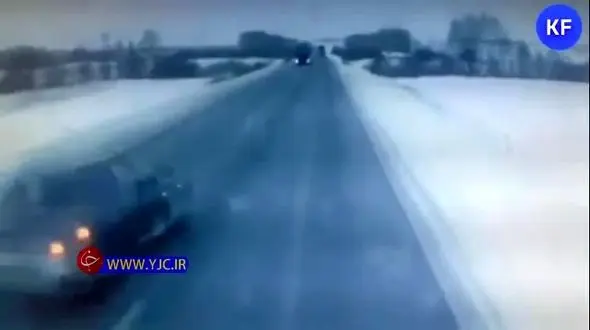 صحنه‌ای دردناک از تصادف و جان باختن مادر و دختر