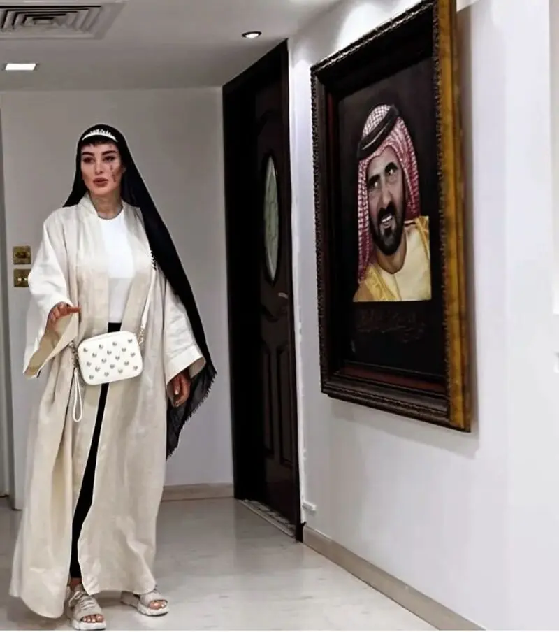 سحر قریشی به خانه شیخ عرب رفت+عکس