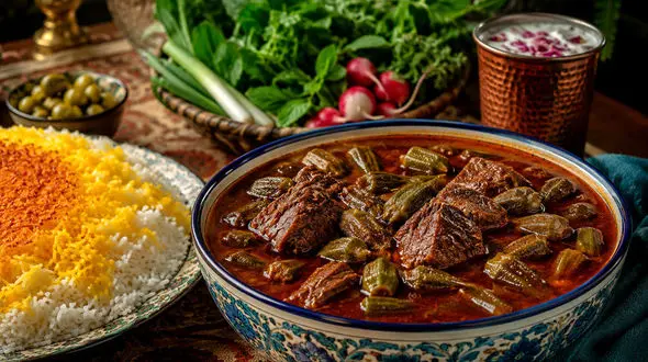 راز خوشمزگی خورشت بامیه اهوازی؛ دستور اصیل جنوبی با تمام فوت‌ و فن‌ ها