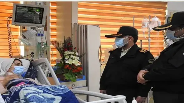 اولین عکس از دختری که با گلوله پلیس تهران زخمی شد + جزییات