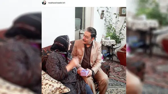 گوینده پیشکسوت خبر و مادرش +عکس