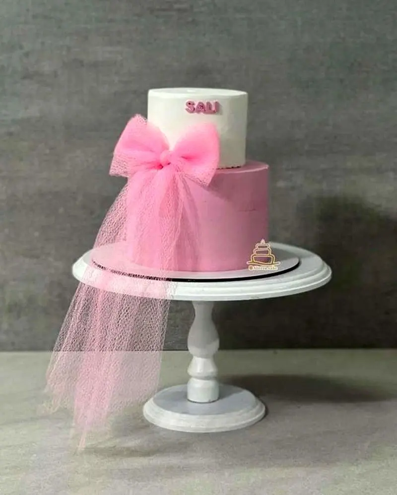 کیک تولد دو طبقه دخترانه شیک | 20 طرح متنوع و جدید کیک تولد دخترانه دو طبقه شیک بسیار لاکچری