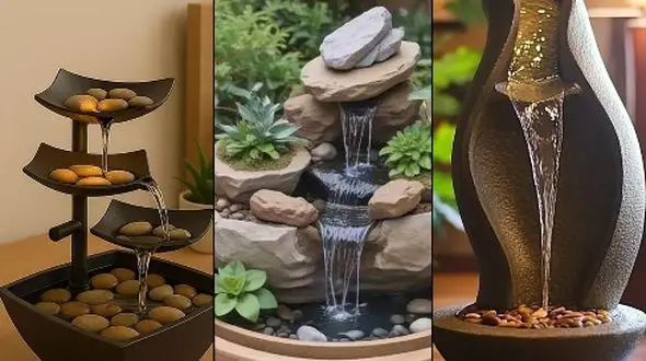 چند مدل آبنما خونگی شیک و جذاب برای خونه‌ های کوچیک و مینیمال!