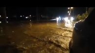 باران خیابان های ایذه را غرق کرد + فیلم
