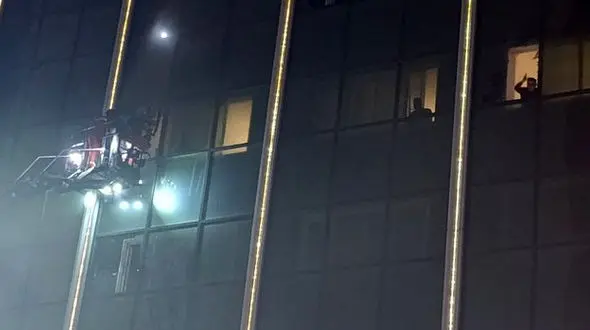 آتش سوزی در هتل رامتین تهران + عکس و فیلم 