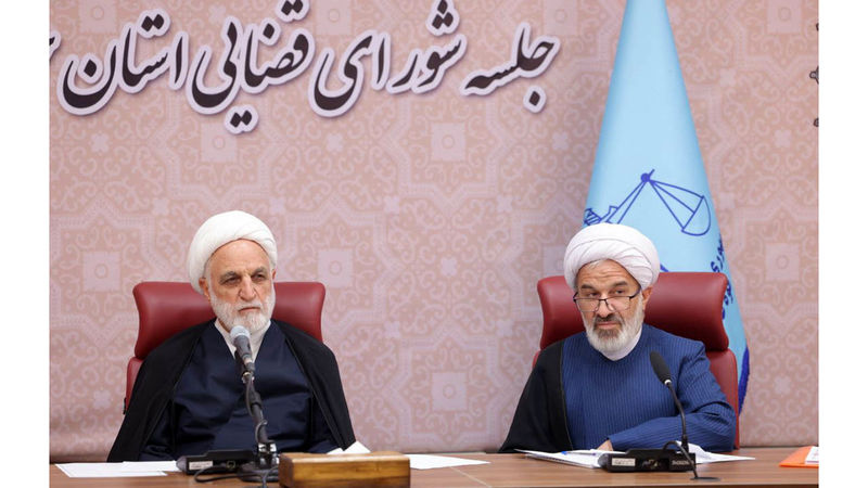 حجت‌الاسلام والمسلمین محسنی اژه‌ای در جلسه شورای قضایی استان خراسان شمالی- سفر استانی 