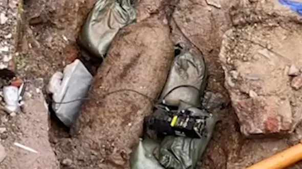 ببینیند / انفجار بمب عمل نکرده بعد از ۷۵ سال