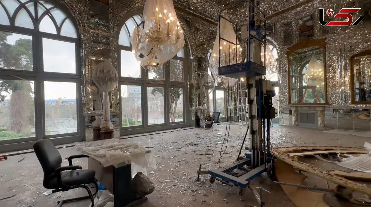 عکس ها /  موج انفجار کاخ گلستان را تخریب کرد 