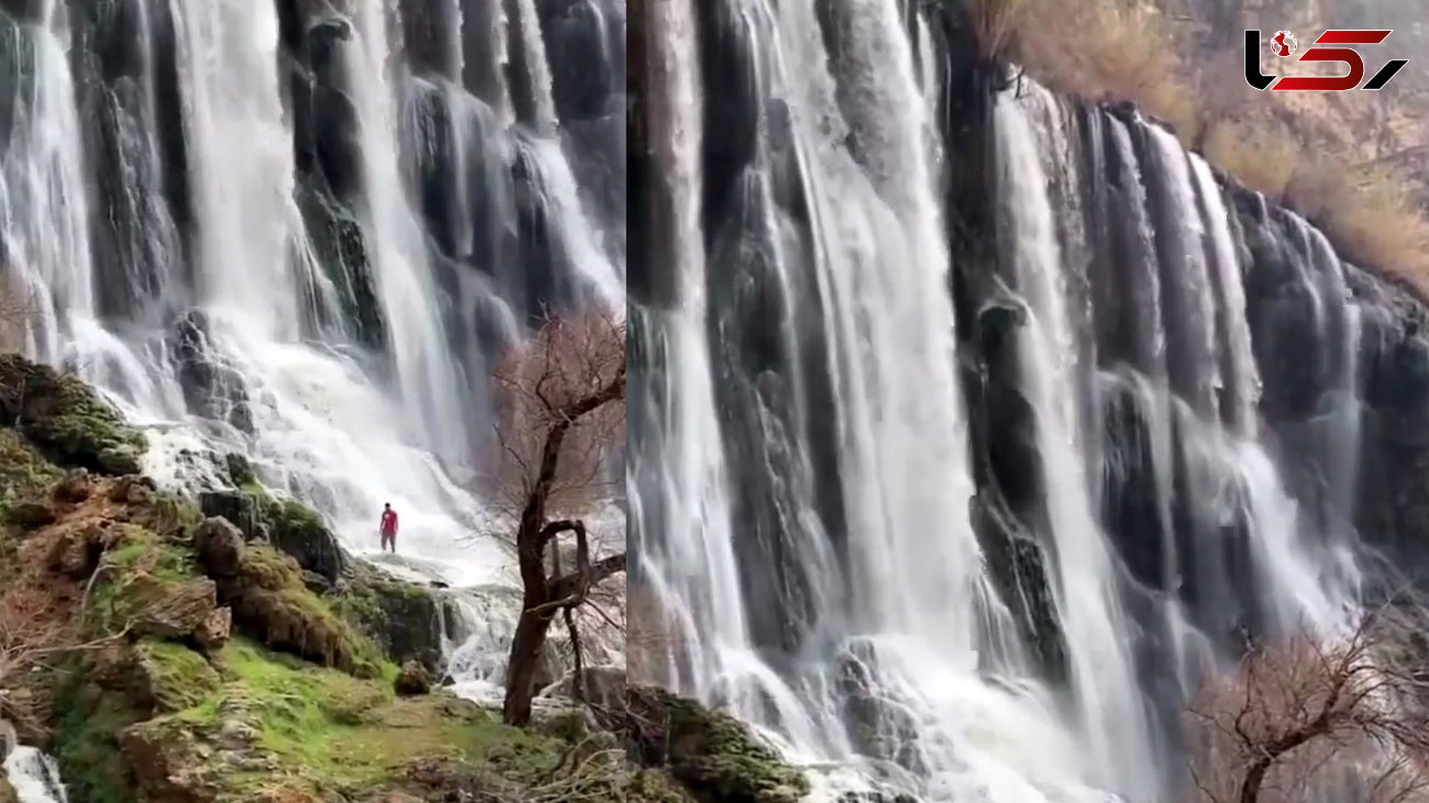 بزرگترین آبشار ایران و خاورمیانه + فیلم