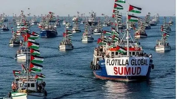 ناوگان صمود به ساحل نه اما به مقصد رسید