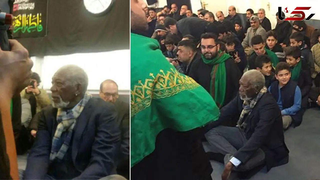 بازیگر مشهور هالیوود در هیئت عزاداری امام حسین(ع)! +عکس 