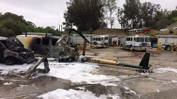 هلی کوپتر سقوط کرد ولی مصدوم نداشت + فیلم