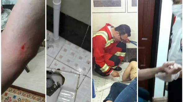 اتفاق عجیب برای مرد رشتی در توالت +تصاویر