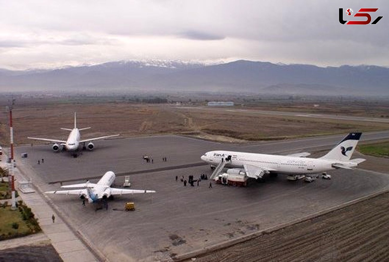 نخستین هواپیمای مسافربری در البرز به زمین نشست