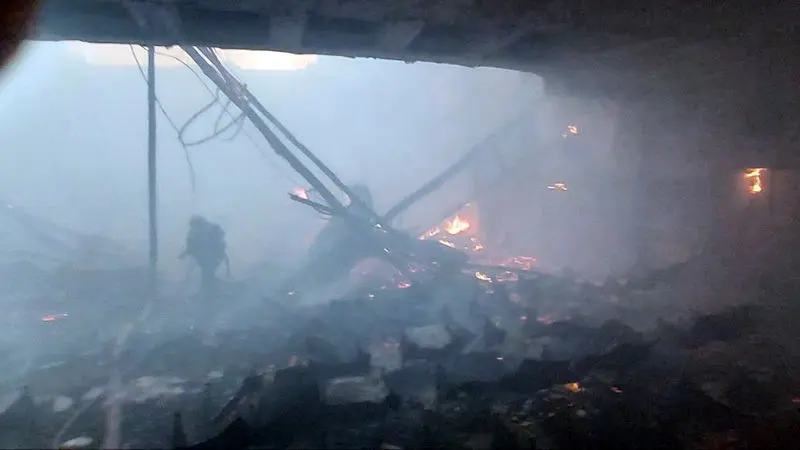 آتش سوزی صبحگاهی در سینما ایران لاله زار