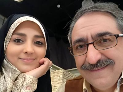 رونمایی خانم مجری از موتور باکلاسش/‌ ابتکار خوشگل ستاره سادات قطبی و همسرش برای دور زدن شلوغی های تهران+عکس