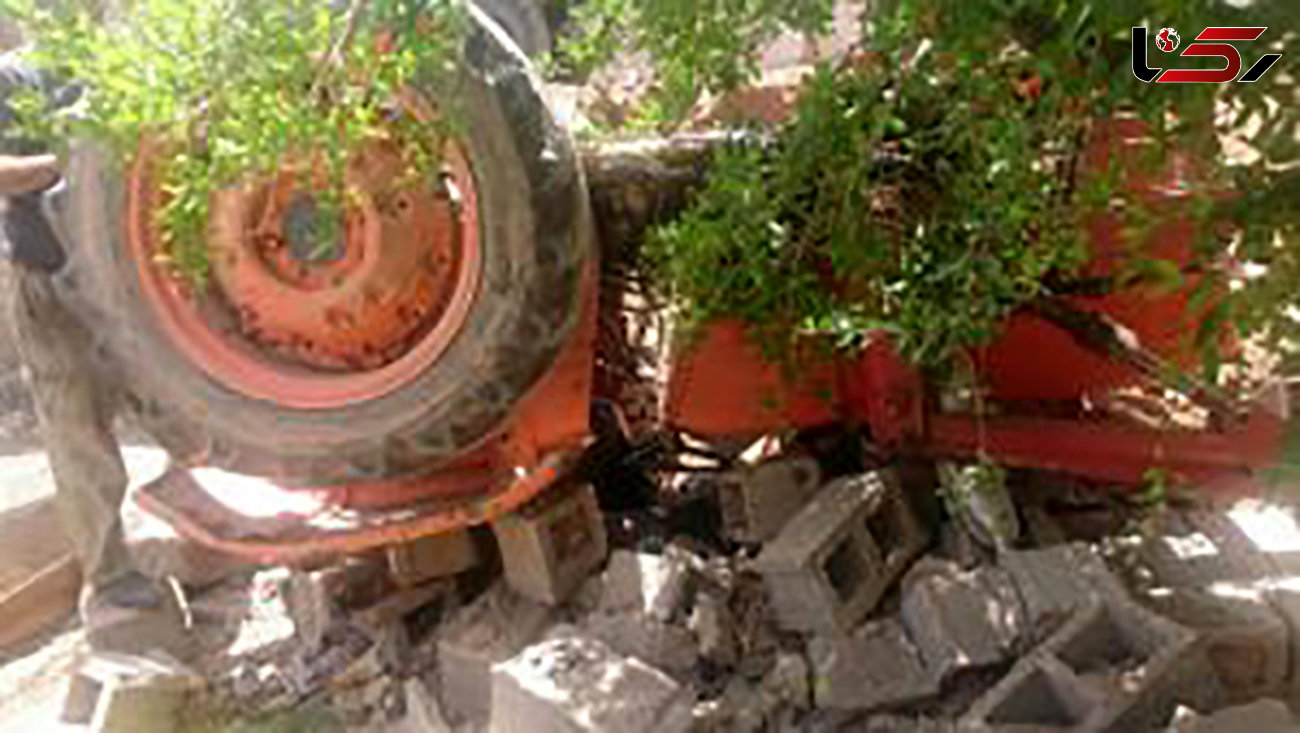 مرگ فجیع راننده تراکتور در رفسنجان +عکس