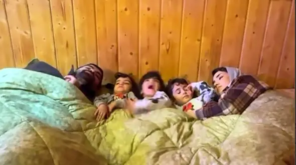 ببینید / هزار بار شب بخیر گفتن سه قلوها + فیلم