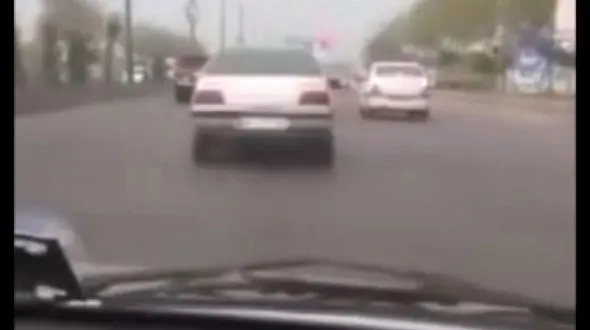 توقیف خودروی پژو ۴۰۵ به دلیل حرکات نمایشی و آلودگی صوتی در قائم‌شهر
