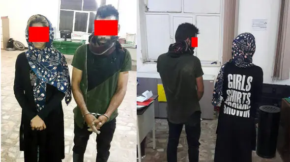 دستگیری عروس و داماد خوش لباس در آبادان + عکس 