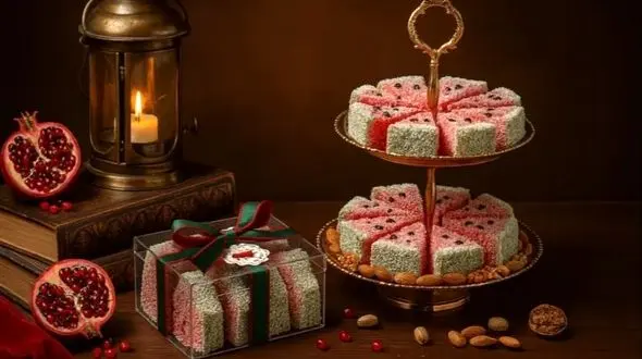 آموزش قدم‌ به‌ قدم تهیه باسلوق هندوانه‌ ای | شیرینی فوق‌ العاده مدرن