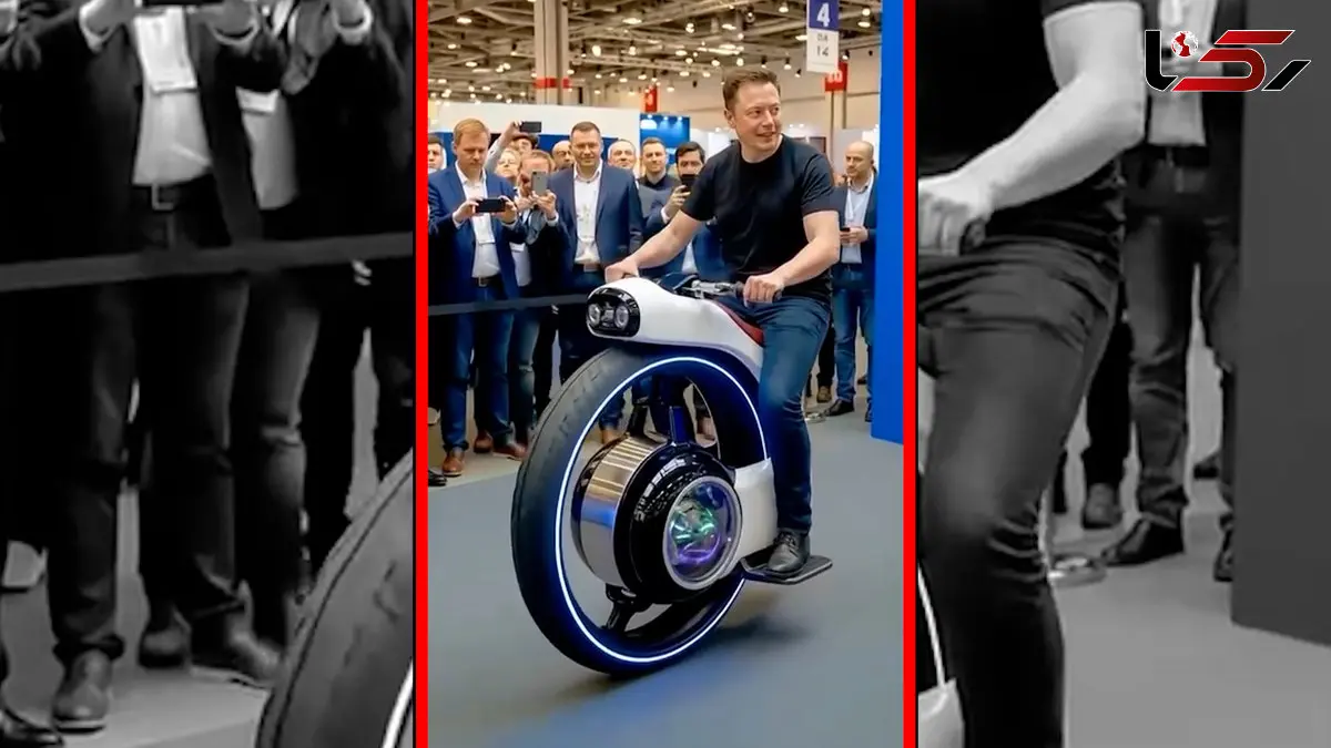 فیلم موتور سیکلت و خودرو آینده ایلان ماسک