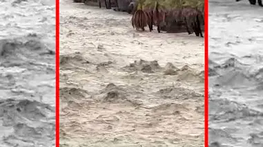 فیلم سیل عظیم امروز در حاجی آباد هرمزگان