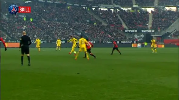 تکنیک تماشایی نیمار در بازی مقابل رن + فیلم