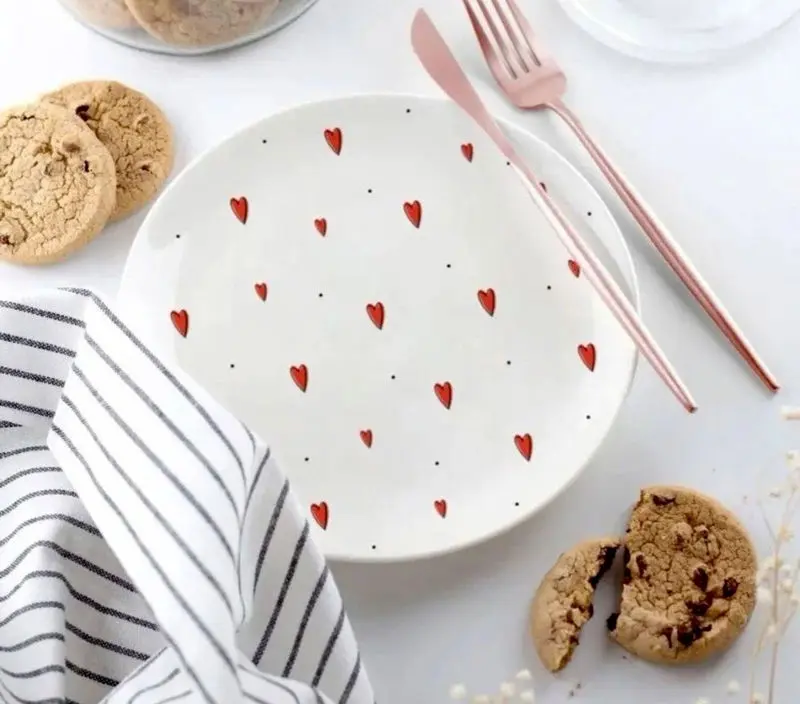 بشقاب سرامیکی رنگی