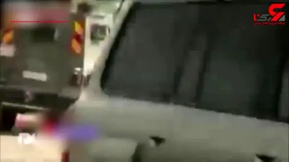 لحظه تصادف خنده دار سرباز اسرائیلی با آمبولانس هنگام فرار + فیلم 