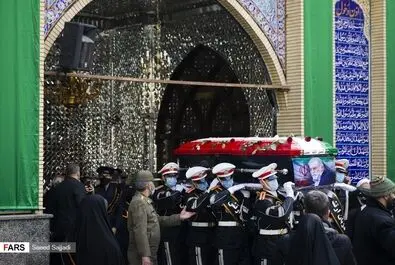  مراسم تشییع شهید فخری زاده با حضور فرماندهان عالی نیرو‌های مسلح صبح دوشنبه ۱۰ آذر ۱۳۹۹ در ستاد وزارت دفاع‎ برگزار شد. 