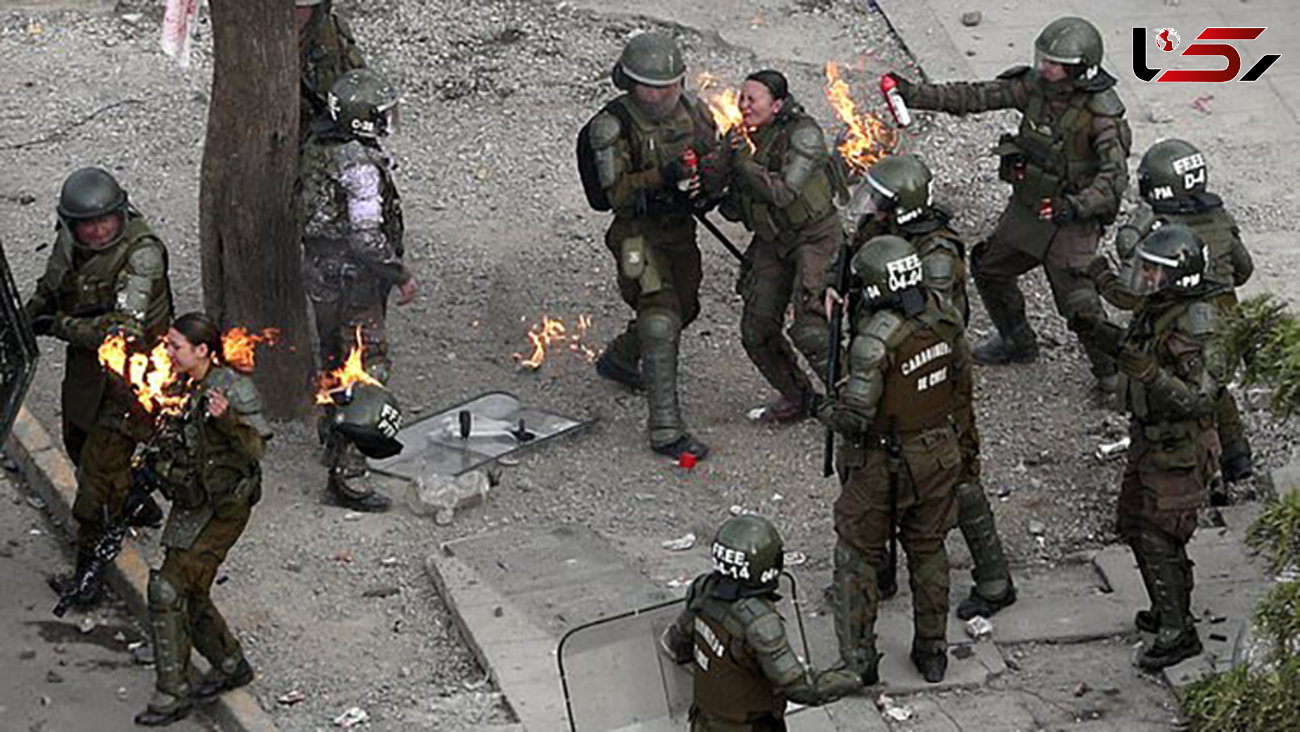 رئیس جمهوری شیلی خشونت پلیس را محکوم کرد